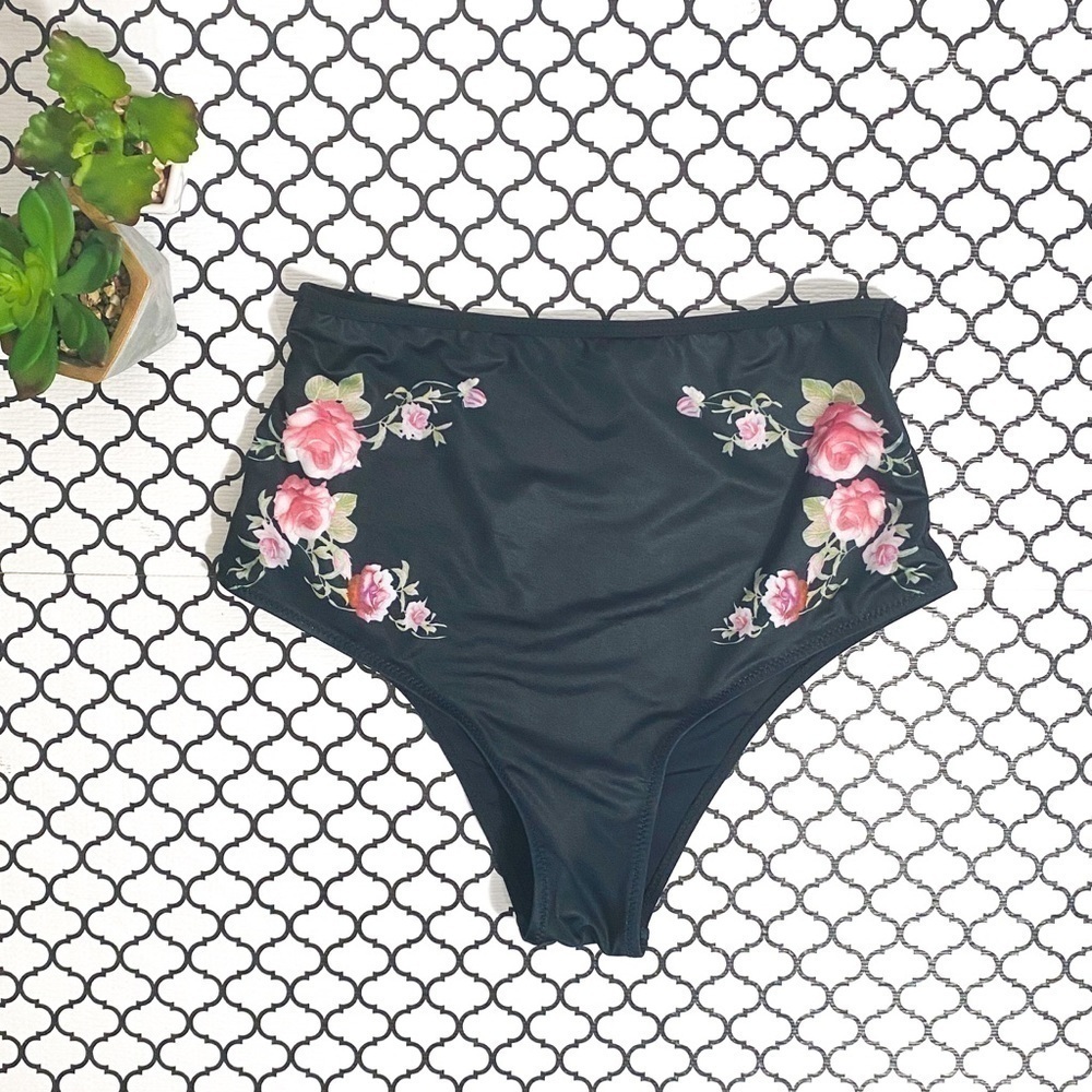 CupShe Floral Hight waisted bikini bottom